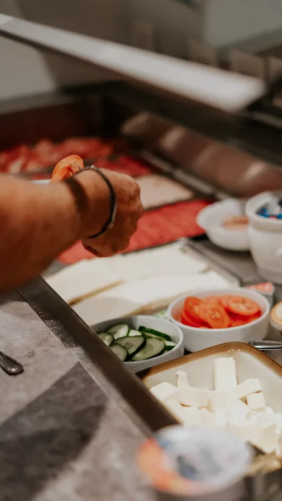 Frühstücksbuffet im Hotel Wermelt